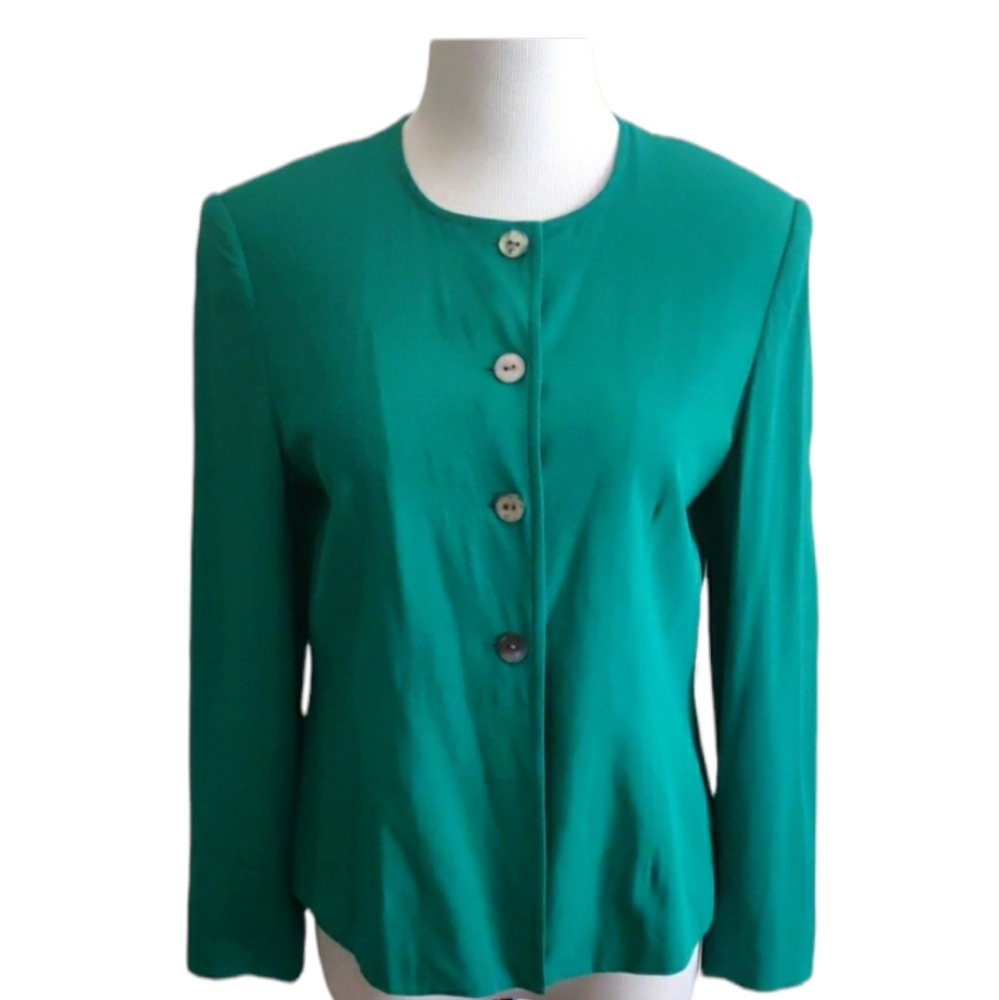 Vintage 100% silk blazer